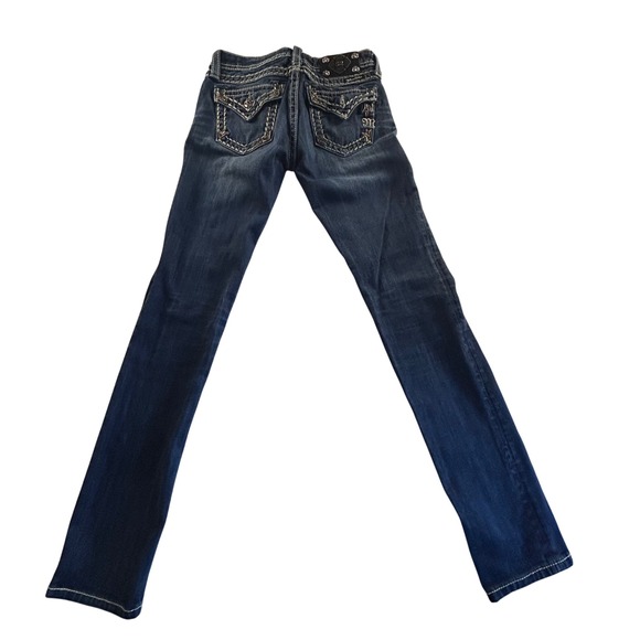 Miss Me Jeans Womens Size 14 Skinny Embellished Dark Wash Denim JK560252 - Picture 2 of 10
